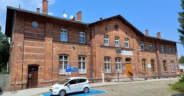 Dworzec w Sulechowie po przebudowie