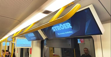 Więcej świecących reklam w pociągach metra