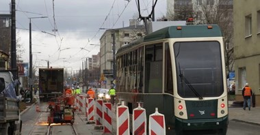 Pierwszy tramwaj MPK Łódź na Przybyszewskiego. Koniec remontu coraz bliżej