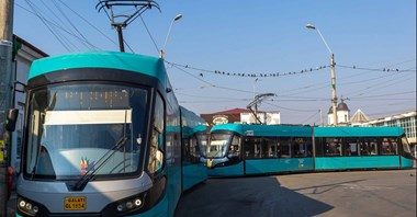 Pierwsze tramwaje z nowej partii na torach w Gałaczu